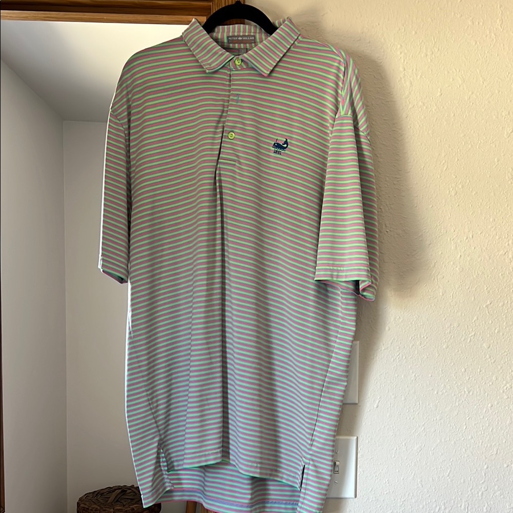 Vineyard Vines Men's Blue Striped Polo Shirt